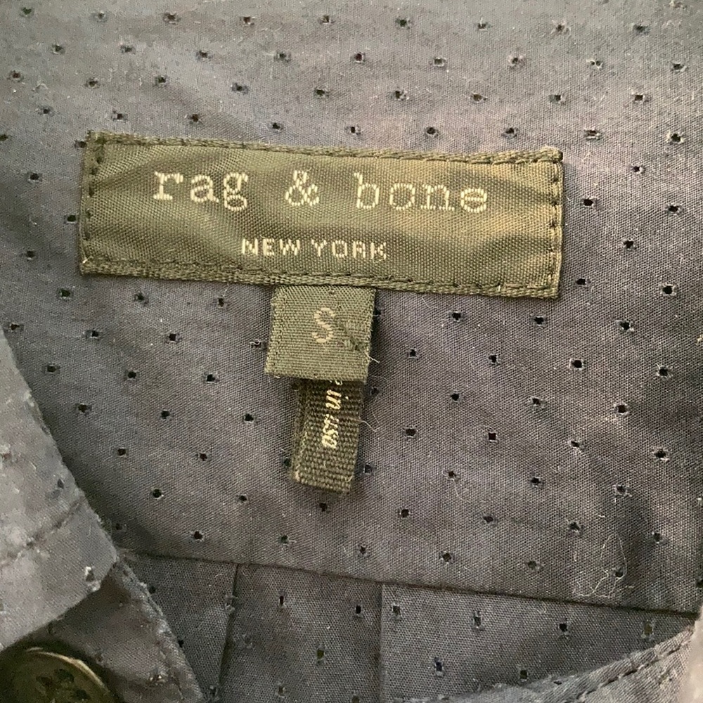 Rag & Bone Perforated Button Up Top - image 2